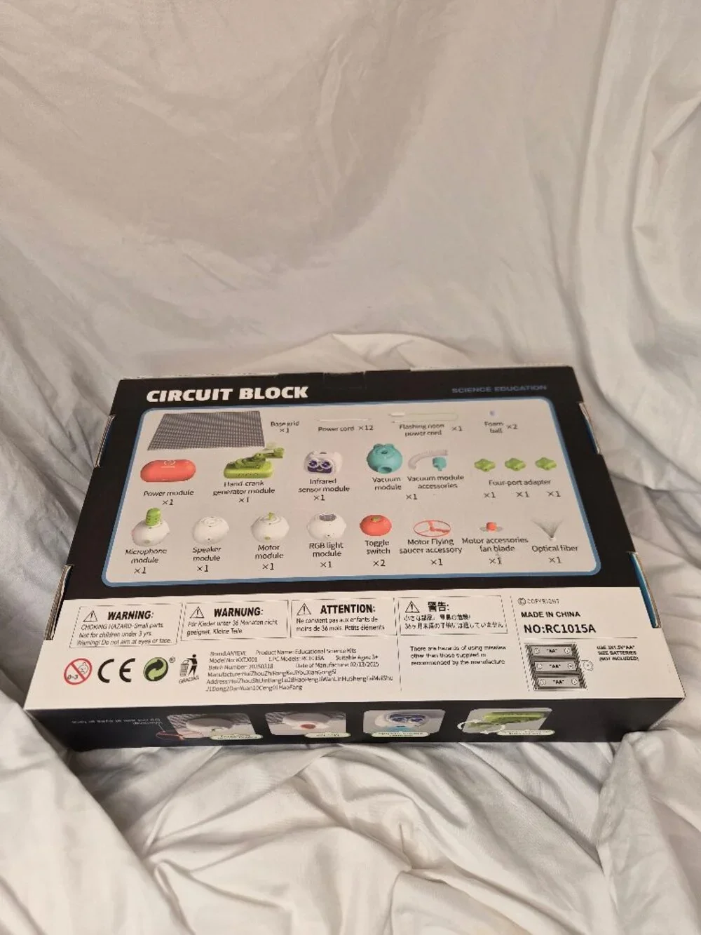 ANYEVE Circuit Block Science Education Stem Toy Set Complete Minus 1 Piece